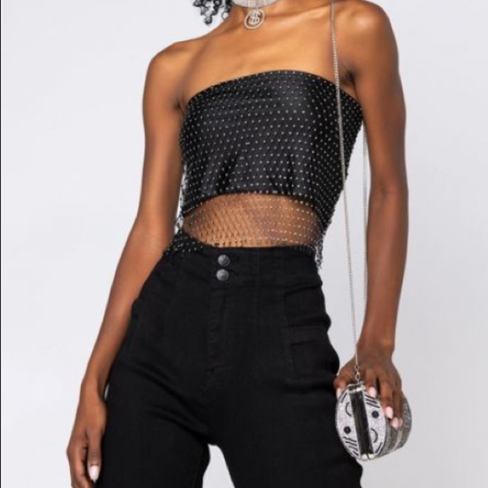 AKIRA Rhinestone Tube Top
